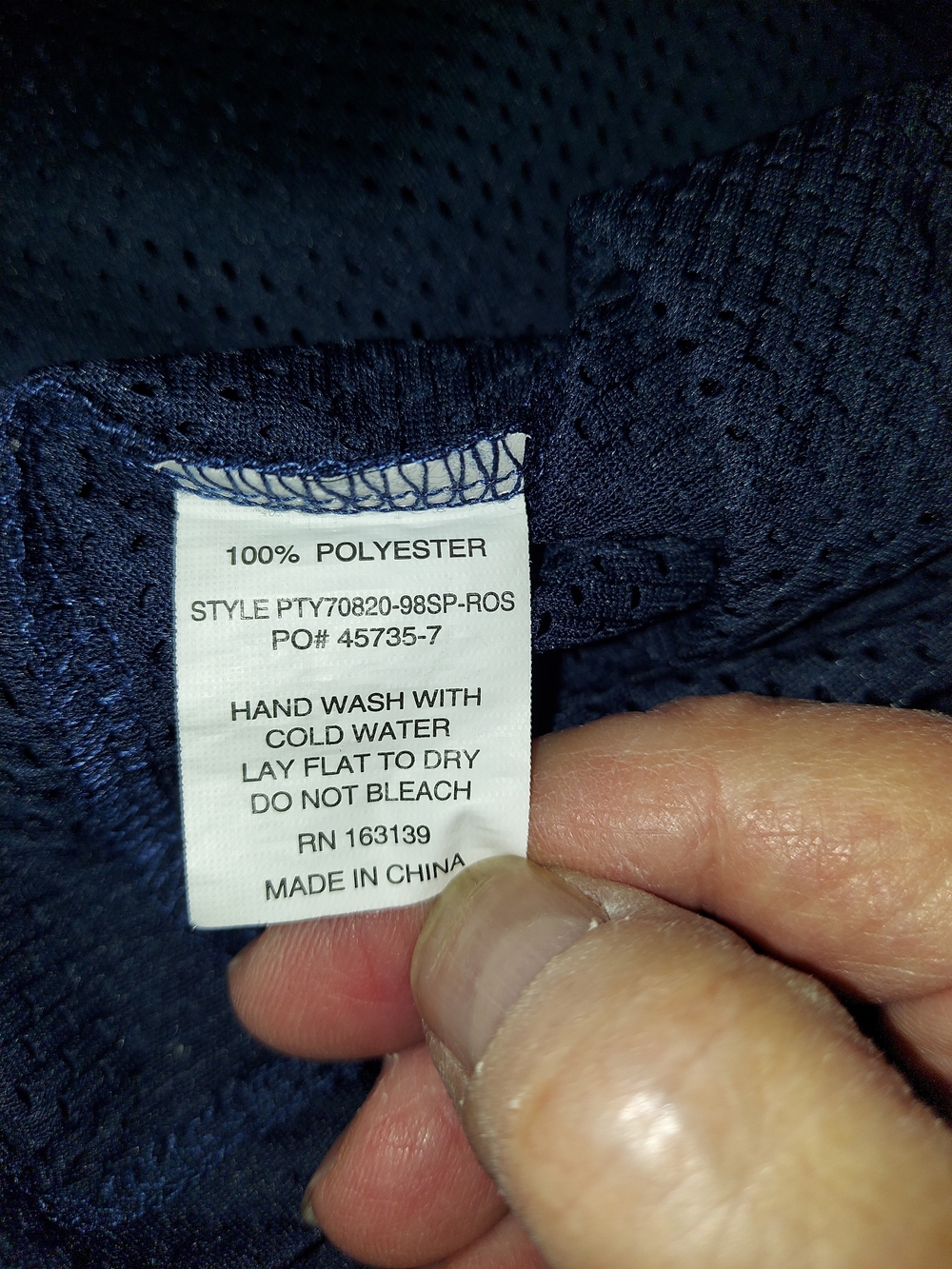 Frankee & Skylarr Navy Blue Mesh Football Jersey 98 Y2K Vibe 2X - Picture 4 of 9